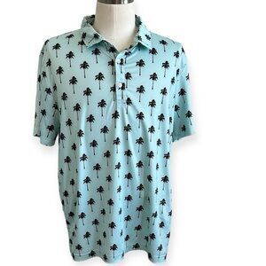 For the birds Breasy men’s XL Palm tree polo shirt